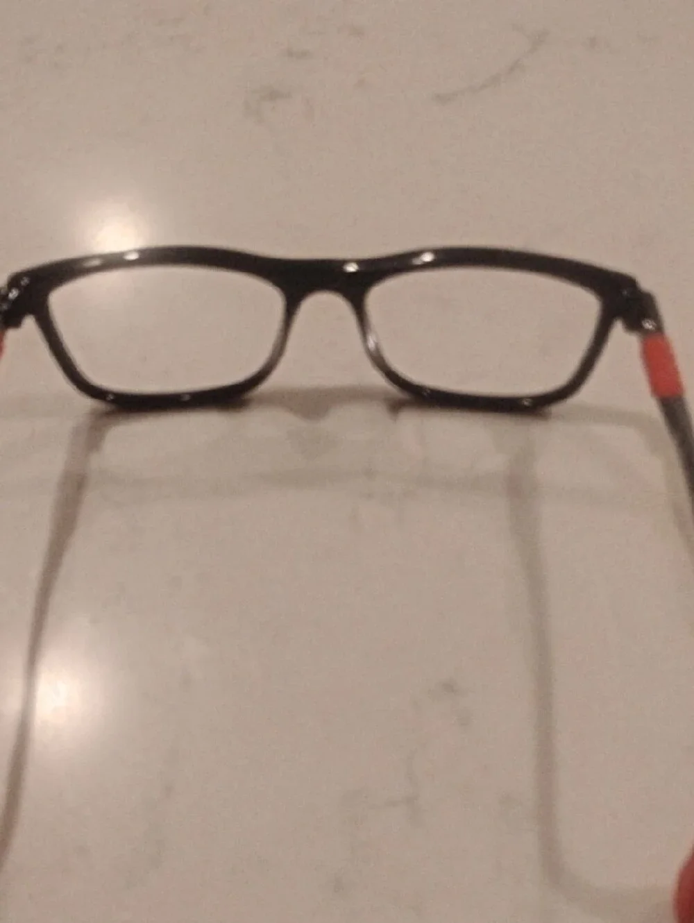 Ray-Ban Kids Black Frames with Malable Red Temple Tips